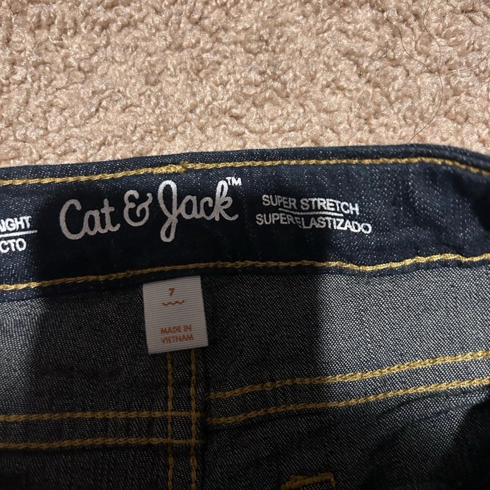 3 Pairs of Big Girl’s Cat&Jack Jeans (Size 7-8 Years ) - Picture 6 of 7